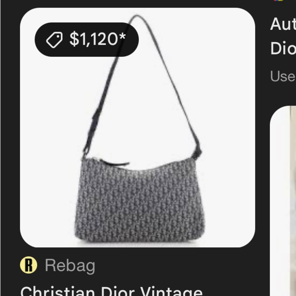 Christian Dior Vintage Trotter Pochette Shoulder Bag Diorissimo Canvas - Picture 10 of 10